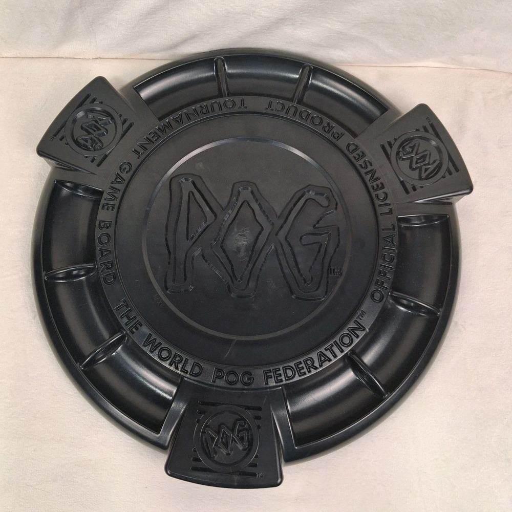 1994 World POG Federation Game Board Black Milton Bradley Authentic Vintage WPF